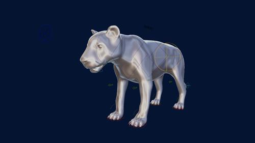 Tiger/Lion (Base Mesh Rigged) preview image